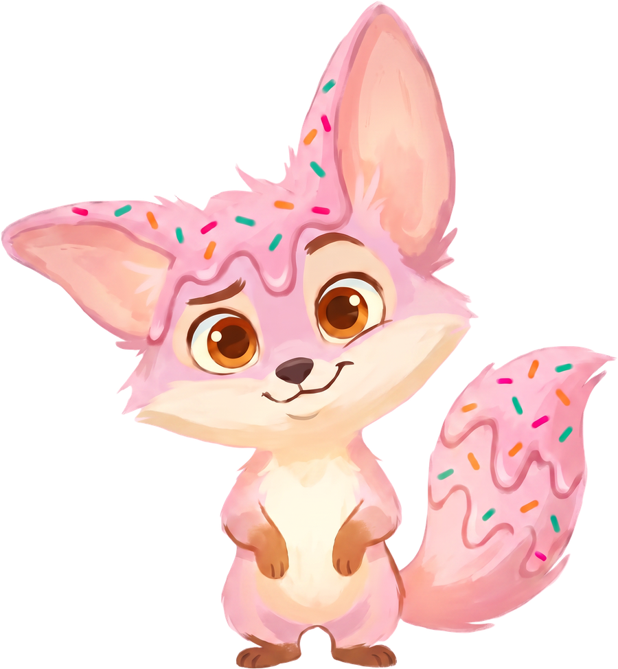 A frosted sprinkle fox